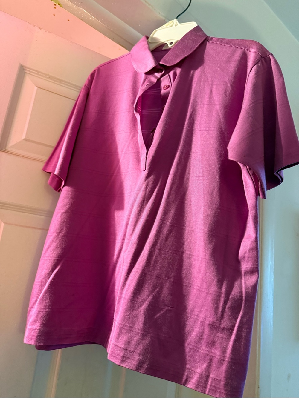 Men's Short-Sleeve Polo Shirt - Pink